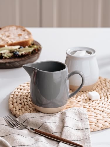 13oz Creamer with Handle (13 Ounces / Dark Gray)