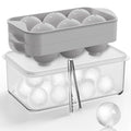 Whiskey Ice Cubes Mold 2 Pack (1.9"-12 Ice Ball-Light Gray)