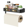 Paper Towel Holder Wall Mount for Kitchen (Matte Black)