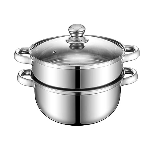 Steamer Pot for Cooking 8.8 inch Steamer Pot 2 (Steamer Pot 8.8" 2Tier)