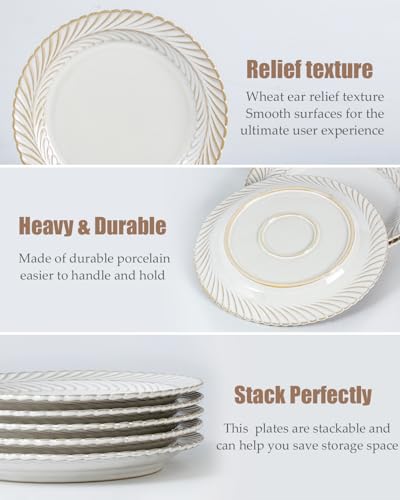 Ceramic 8 inch Dessert Plates (8 inch)