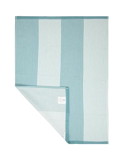 Premium Kitchen Towels 6 Pack 100% Cotton (Aqua / Kitchen Towels - Flat Woven (6 Pack))