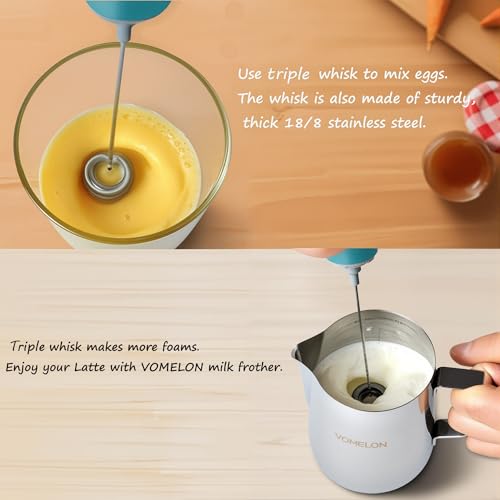 Milk Frother Handheld (Light Blue)