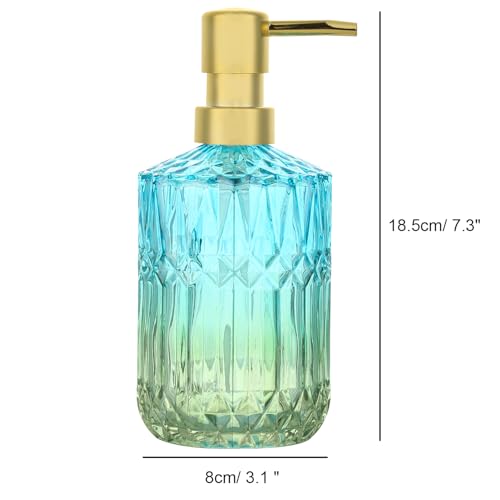 Soap Dispenser with Pump Refillable (Bluegreen)