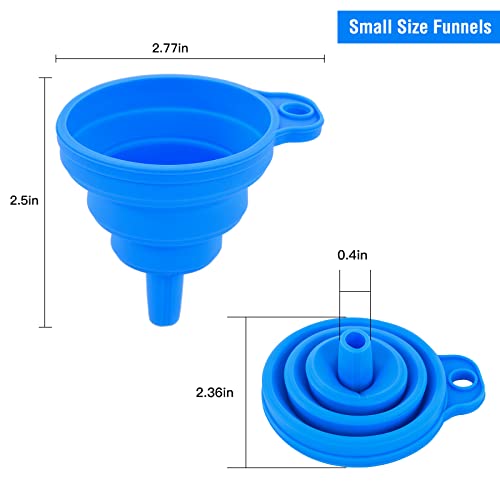 Kitchen Silicone Collapsible Funnel Set of 3