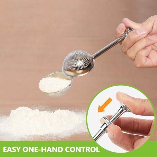 5 Pc Biscuit Cutters (4 Pcs Pastry Cutter Set with Flour Duster)