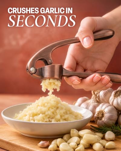 Premium Garlic Press Set (Large | Copper)