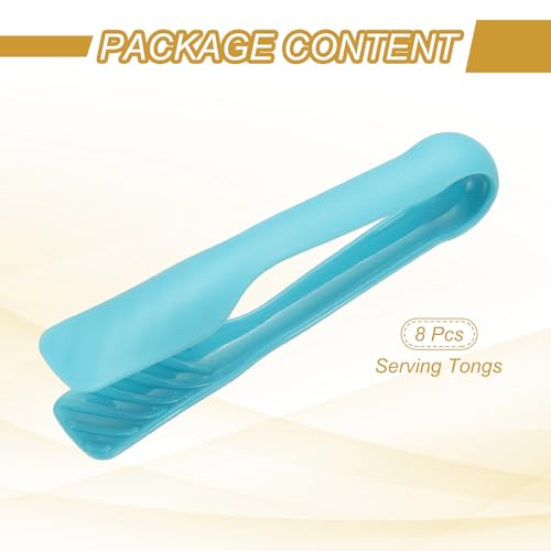 8 Pcs Toaster Tongs (6 Inch / Blue)