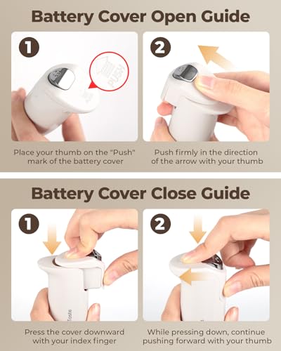 Milk Frother Handheld Electric Foam Maker Battery Operated (Blizzard White)