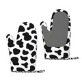Cow Print Oven Mitts and Pot Holders Sets of 2 (One Size / Cow Print)