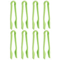 8 Pcs Toaster Tongs (8 Inch / Green)