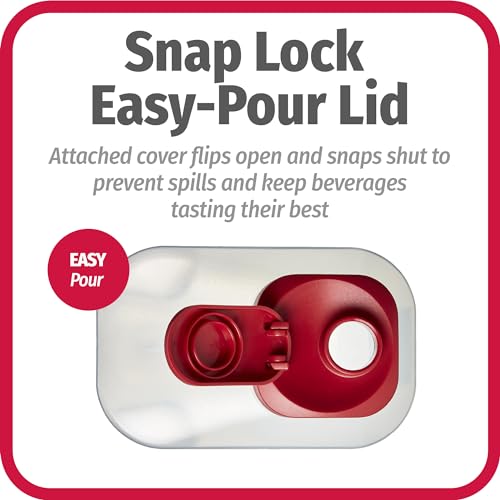 1 Quart Bottle with Snap Lock Easy (1 Pack)