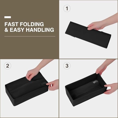 Drawer Organizers (Black / 12 Pack)