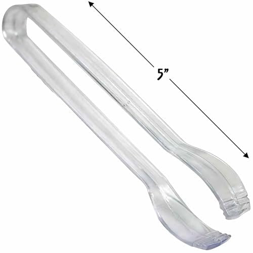 Mini Clear Plastic Tongs (Standard)