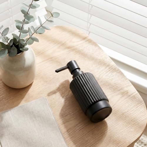 Hand and Dish Soap Dispenser Set for Kitchen (Black / 2 Pack)