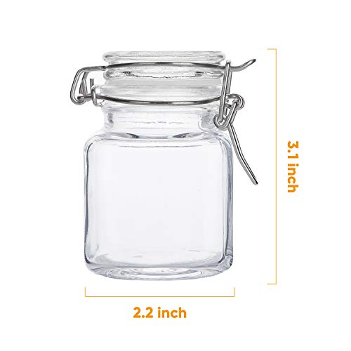 Spice Jars 30 Pack 4oz Square Glass Jars (4oz-30pack)