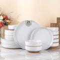 Dinnerware Sets for 8 (White / Service For 8(24Pcs))