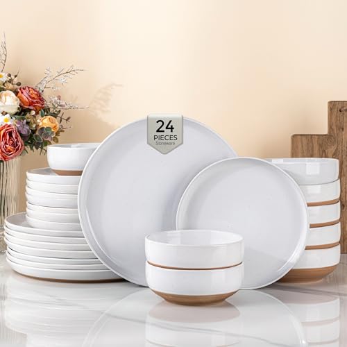 Dinnerware Sets for 8 (White / Service For 8(24Pcs))