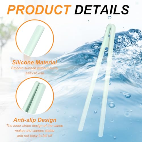 8.7" Silicone Toast Tongs (Light Green / 8.7")