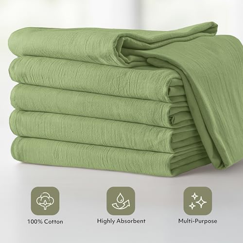 Sage Green Flour Sack Towels [12 Pack (Sage Green / 12 Pack)