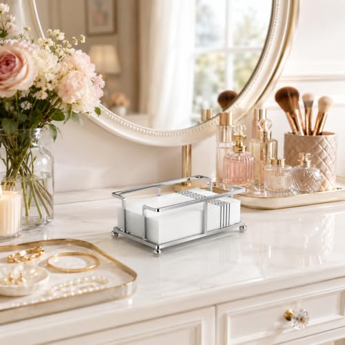 Guest Hand Towel Holder for Bathroom (Chrome)
