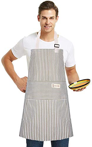 Apron with 2 Pockets (Blue/Green)