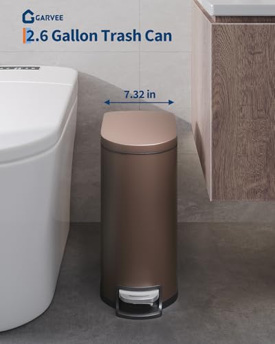 13 Gal & 2.6 Gal Trash Can Combo Set (Brown / 13.2 + 2.6 gal Combo Set)