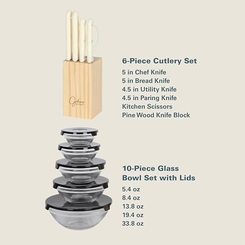 74 Piece Kitchen in a Box Pots and Pans Cookware (74-Piece / White (74pc))
