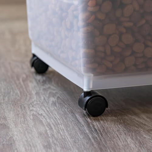 Dog Food Storage Container (54 lbs - 2 Pack / Black)