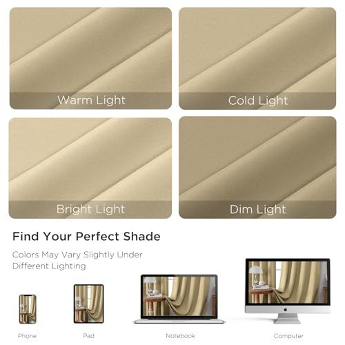 Beige Blackout Curtains Customize (Beige / Customsize)