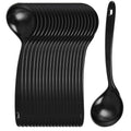 Large Plastic Serving Spoons (Black)