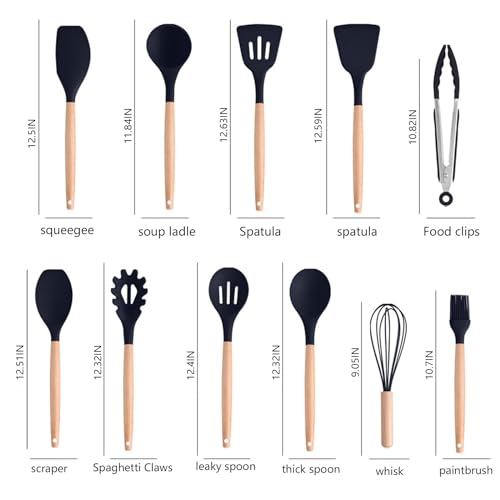 Cooking Utensils Set (Black 19 PCS Set)