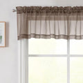 Chocolate Valances for Windows (Chocolate / 42"W x 14"L (Pack of 2))