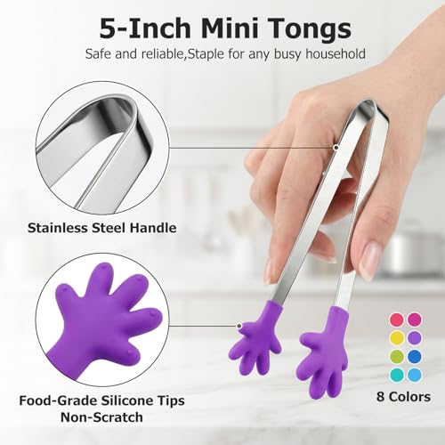 Mini Serving Tongs (8PCS Small Tong)