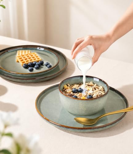 Dinnerware Sets for 4 (Earth Sage / Service for 4(12Pcs))