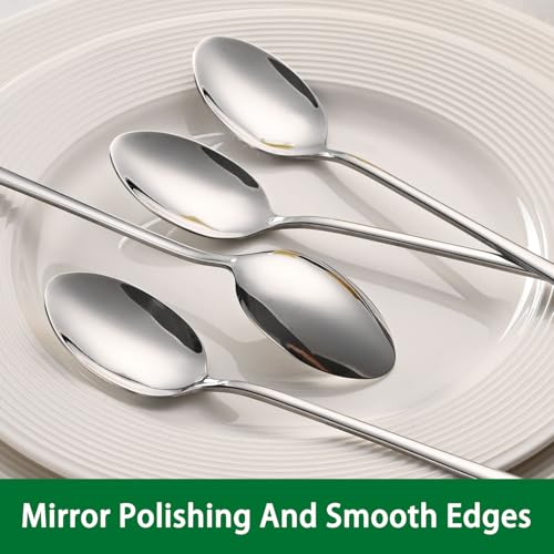 7.5 Inches Stainless Steel Iced Tea Spoons (Silver / 7.5 Inch)