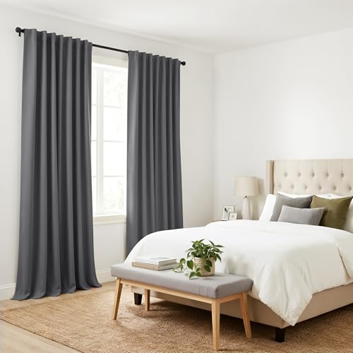 Decorative Blackout Curtains (Grey / 42"W x 84"L (Pack of 2))