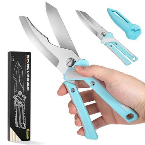Heavy Duty Kitchen Scissors (Blue)
