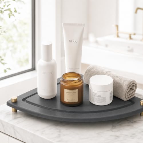 Corner Counter Shelf (8.5"x 8.5" - Gray - Fan-shaped)