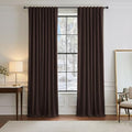 Black Out Curtains for Bedroom Window (Brown / 52"W x 96"L (Pack of 2))