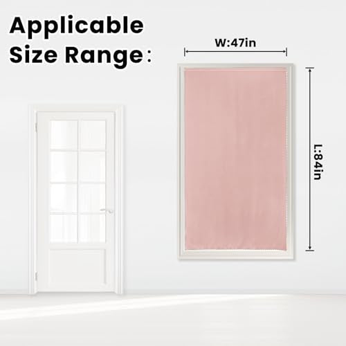 Self Adhesive Curtains (47"W x 84"L (Pack of 1) / Pink)