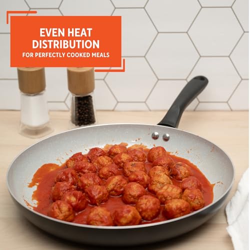 12 Inch Premier Cera Aluminum Speckled Gray Ceramic Fry Pan (Ceramic / 12 Inches)