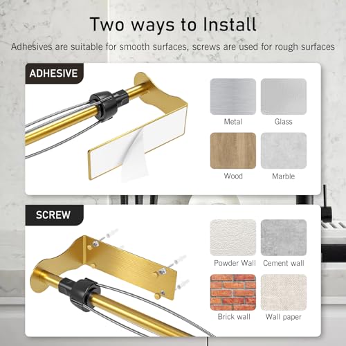 Paper Towel Holder (Gold)