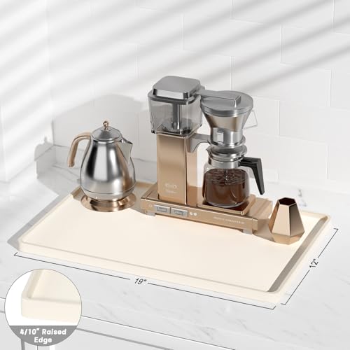 Silicone Coffee Mat (Beige / 12" x 19")