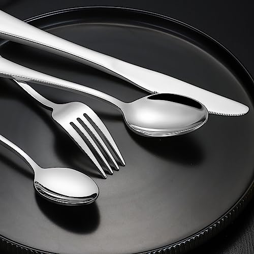 40 Piece Silverware Set (Silver2)