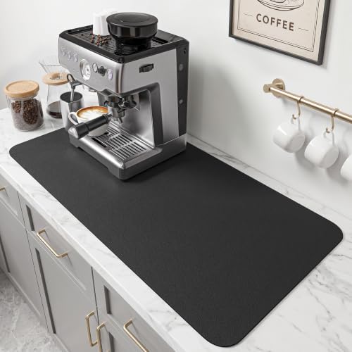 31.5x17 Inch Coffee Mat (Black / 31.5" x 17")