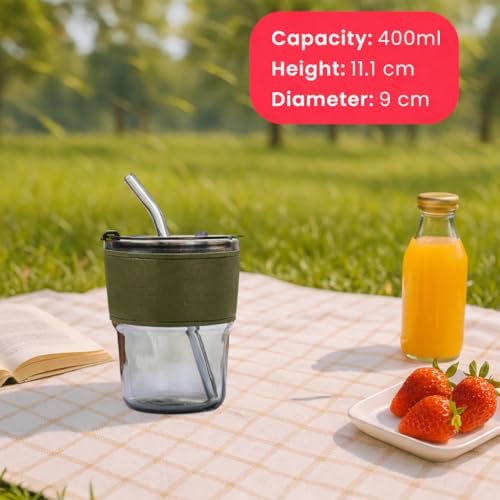 13 oz Tumbler Water Glass (1 Piece Olive)