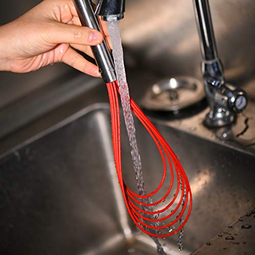 Flat Whisk Set (Red)