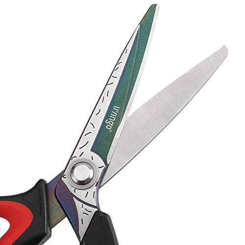 10" Heavy Duty Multipurpose Shears for Shop & Garden (Red &Black)