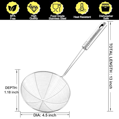 4.5" Stainless Steel Spider Skimmer (4.5" Spider Strainer Skimmer)
